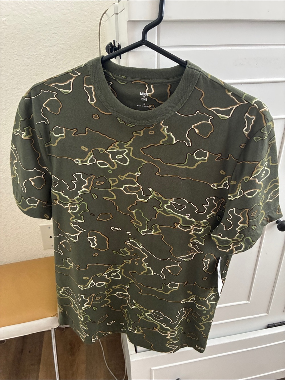 Camouflage Graphic Tee, NWT!